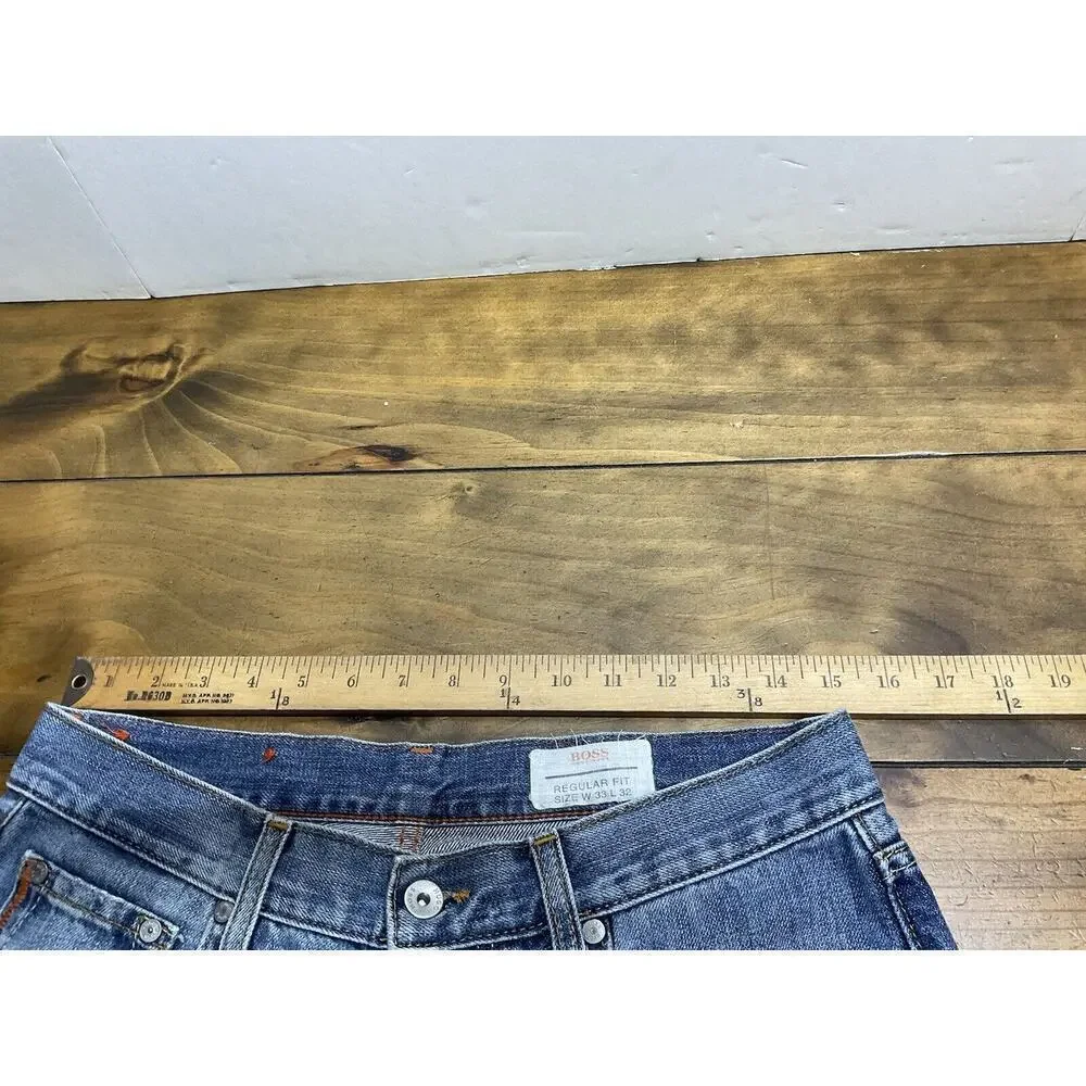 Hugo Boss HB25 Regular Fit Denim Jeans Men's Size 33x32
